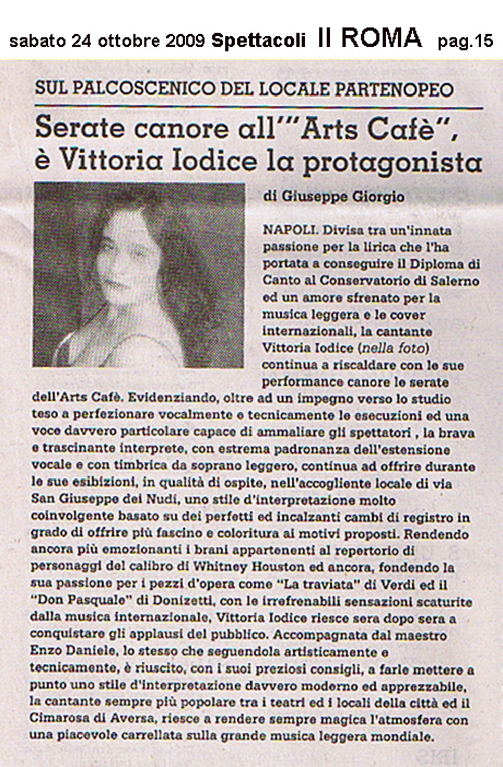 24 ott 2009 Roma